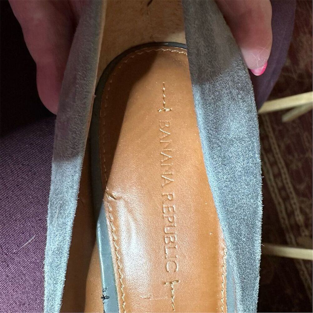 Banana Republic Women's Gray Suede High 4” Heel Pumps‎ Size 9.5 - Picture 9 of 10